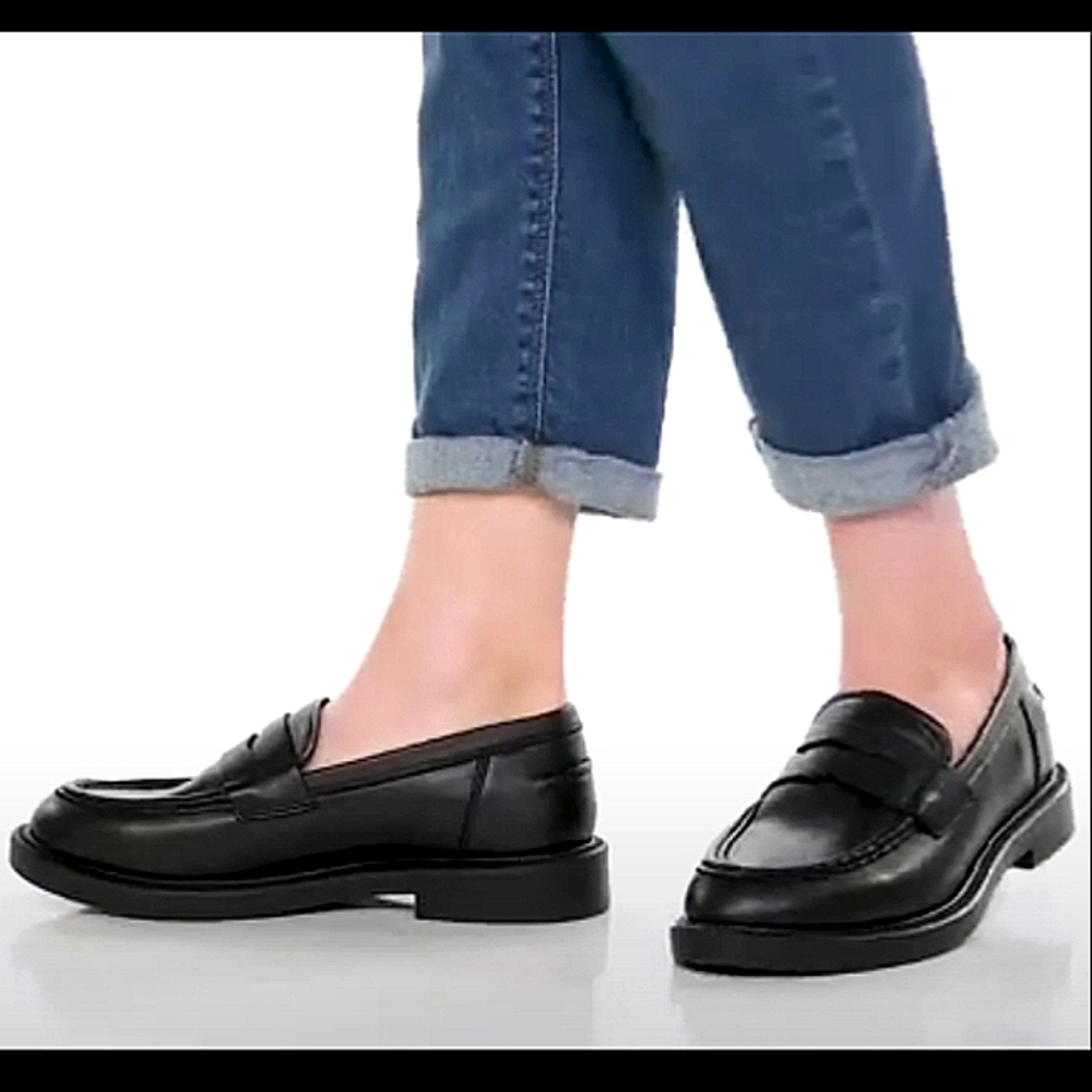 New w/Tags Blondo Halo Genuine Leather Waterproof Lug Sole Penny Loafers 8 & 9.5 - Picture 3 of 9